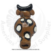 Guatemalan Handcrafted Clay Bull Whistle 4